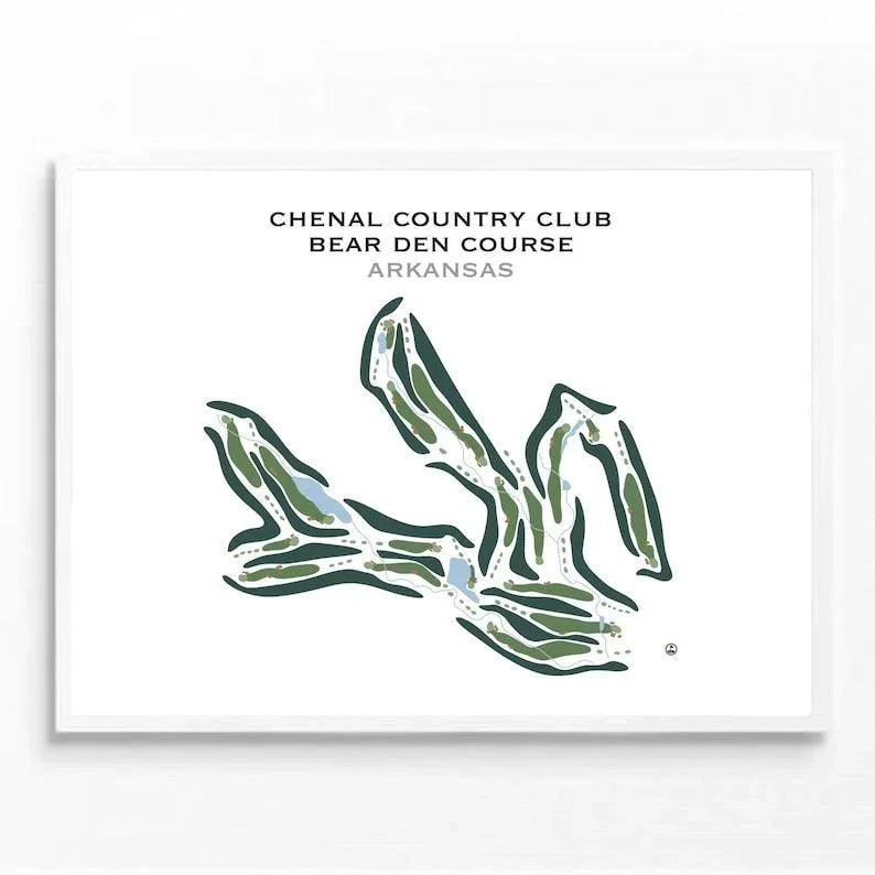 Chenal Country Club Bear Den Course, Arkansas - Printed Golf Courses
