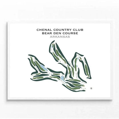 Chenal Country Club Bear Den Course, Arkansas - Printed Golf Courses