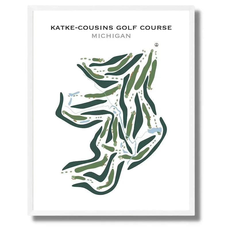 Katke - Cousins Golf Course, Michigan - Printed Golf Courses