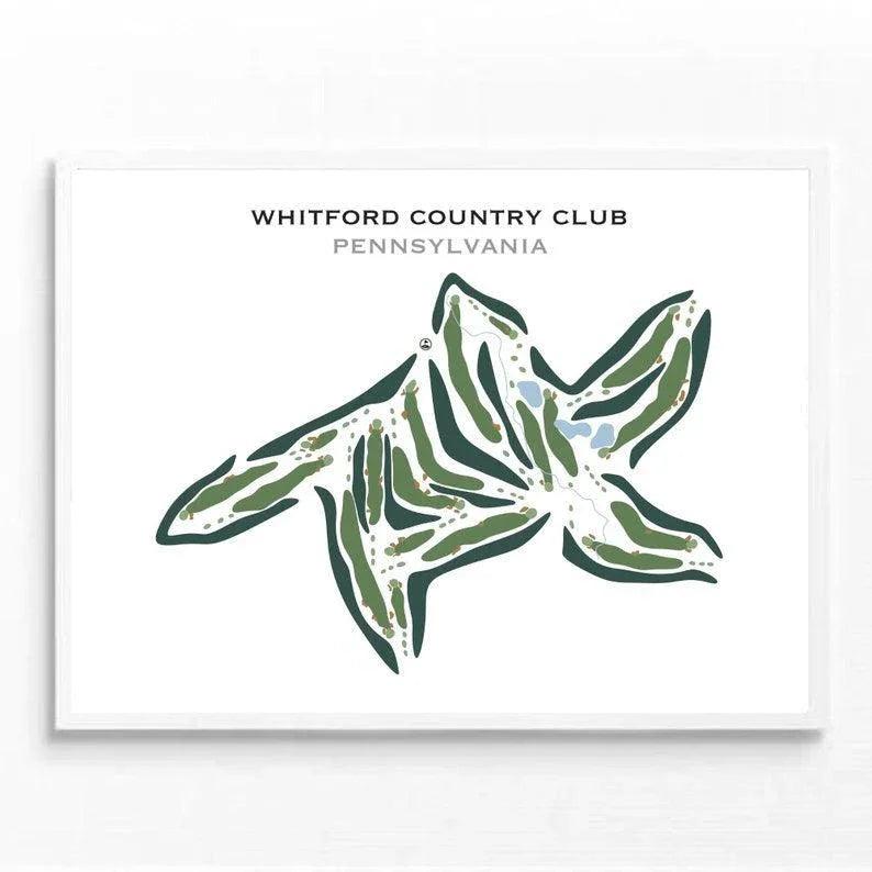 Whitford Country Club, Pennsylvania - Printed Golf Courses