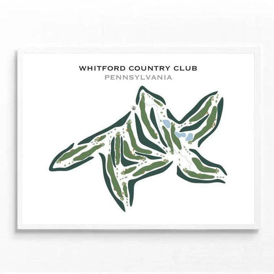 Whitford Country Club, Pennsylvania - Printed Golf Courses