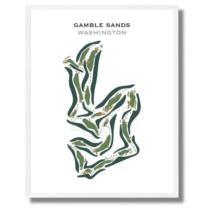 Gamble Sands, Washington - Printed Golf Courses