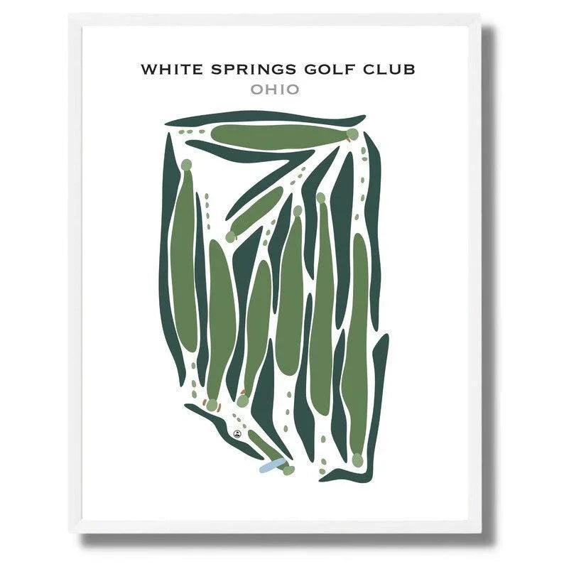 White Springs Golf Club, Ohio - Printed Golf Courses