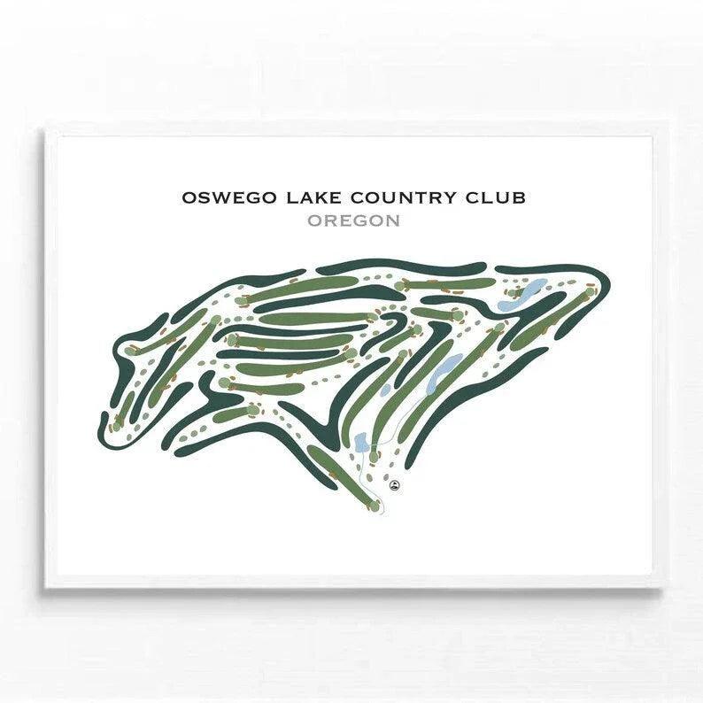 Oswego Lake Country Club, Oregon - Printed Golf Courses