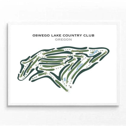 Oswego Lake Country Club, Oregon - Printed Golf Courses