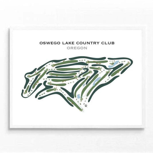 Oswego Lake Country Club, Oregon - Printed Golf Courses