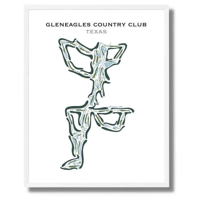 Gleneagles Country Club, Texas - Printed Golf Courses