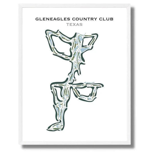 Gleneagles Country Club, Texas - Printed Golf Courses