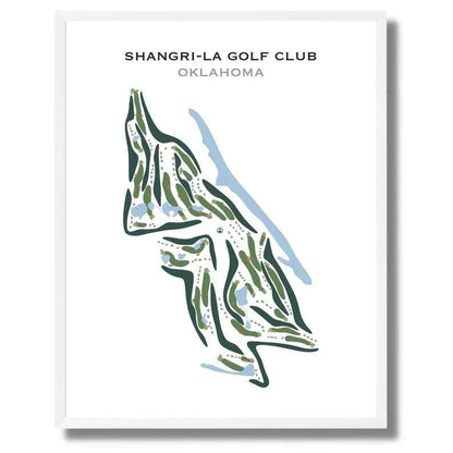 Shangri-La Golf Club, Oklahoma - Printed Golf Courses