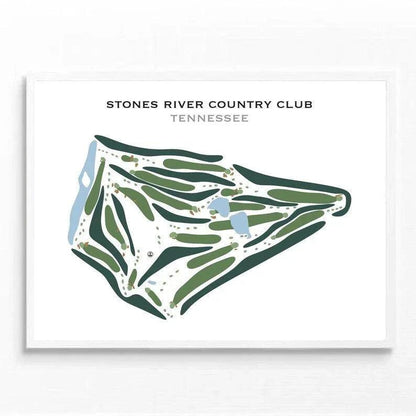 Stones River Country Club, Tennessee - Printed Golf Courses