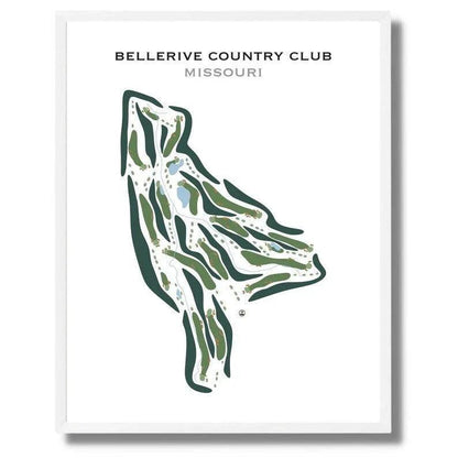 Bellerive Country Club, Missouri - Printed Golf Courses