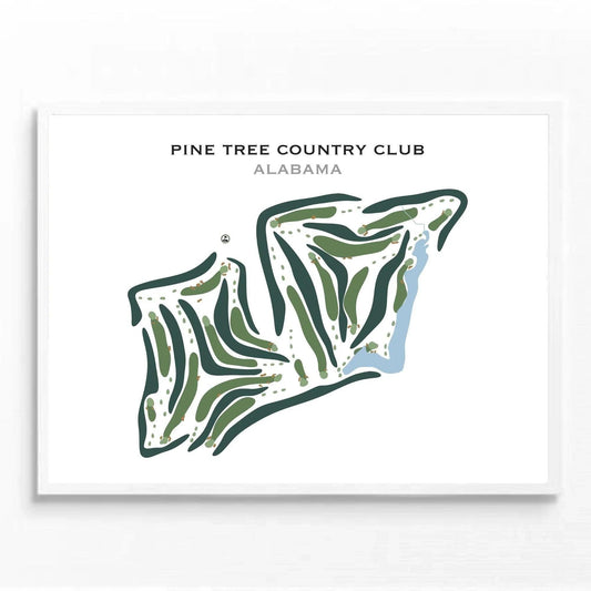 Pine Tree Country Club, Alabama - Printed Golf Courses