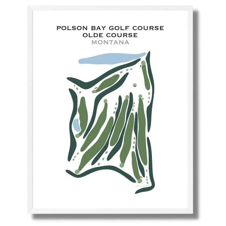 Polson Bay Golf Course Olde Course, Montana - Printed Golf Courses