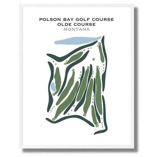 Polson Bay Golf Course Olde Course, Montana - Printed Golf Courses