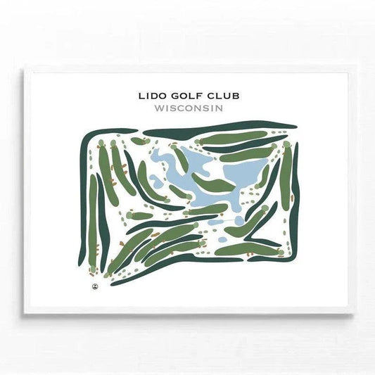 Lido Golf Club, Wisconsin - Printed Golf Courses