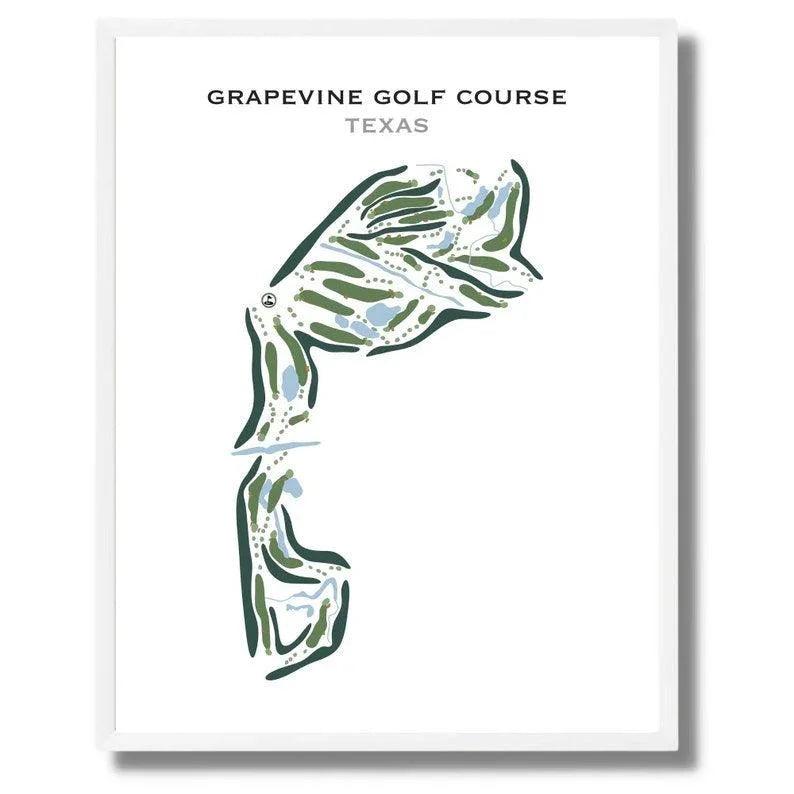 Grapevine Golf Course, Texas - Printed Golf Courses