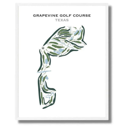 Grapevine Golf Course, Texas - Printed Golf Courses