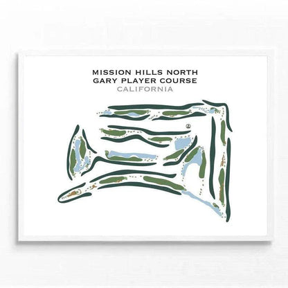 Mission Hills North Gary Player Course, California - Printed Golf Courses