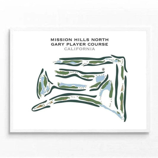 Mission Hills North Gary Player Course, California - Printed Golf Courses