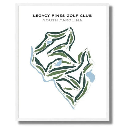 Legacy Pines Golf Club, South Carolina - Printed Golf Courses
