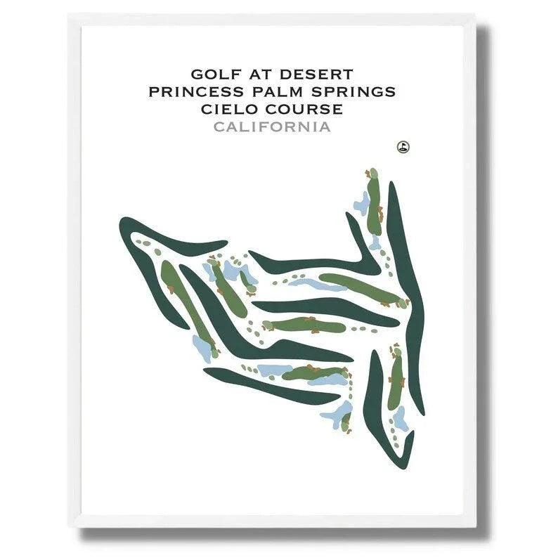 Golf at Desert Princess Palm Springs Cielo Course, California - Printed Golf Courses