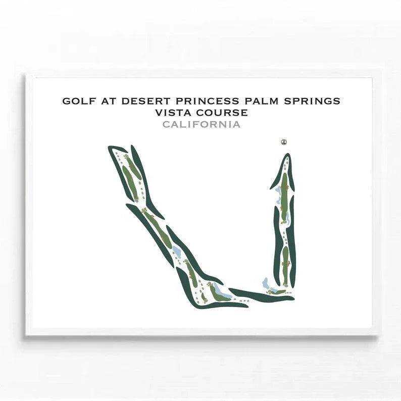 Golf at Desert Princess Palm Springs Vista Course, California - Printed Golf Courses