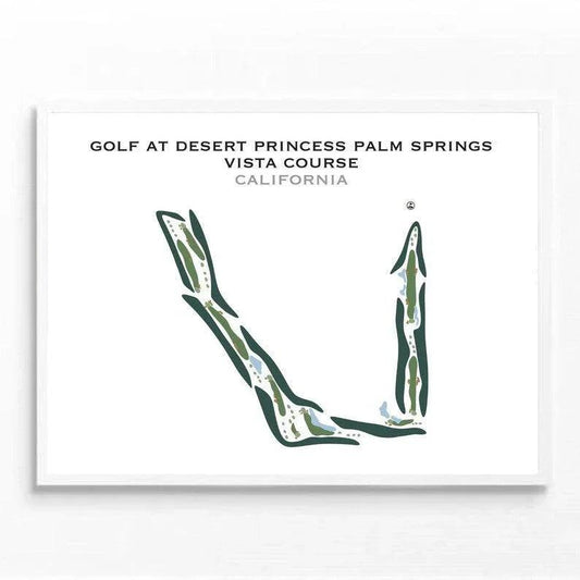 Golf at Desert Princess Palm Springs Vista Course, California - Printed Golf Courses