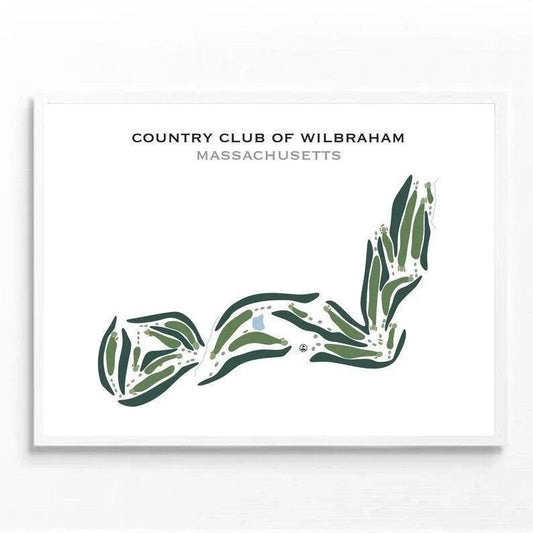 Country Club of Wilbraham, Massachusetts - Printed Golf Courses