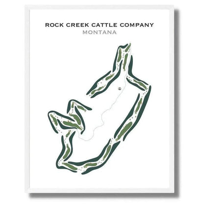 Rock Creek Cattle Company, Montana - Printed Golf Courses