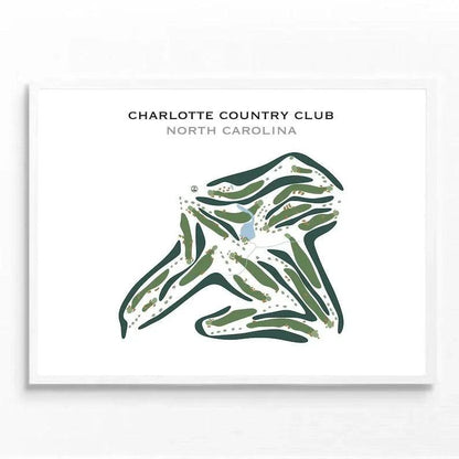Charlotte Country Club, North Carolina - Printed Golf Courses