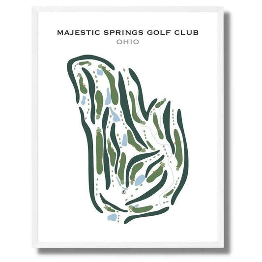 Majestic Springs Golf Club, Ohio - Printed Golf Courses
