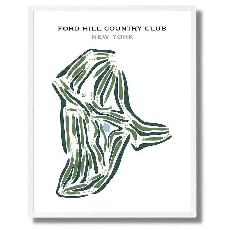 Ford Hill Country Club, New York - Printed Golf Courses