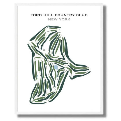Ford Hill Country Club, New York - Printed Golf Courses