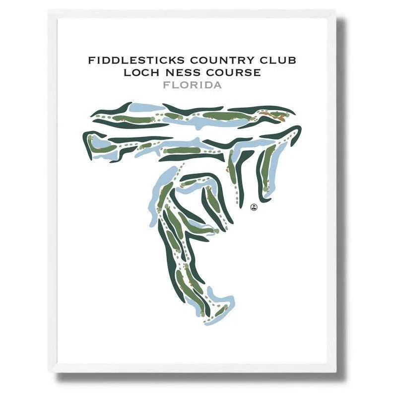 Fiddlesticks Country Club Loch Ness Course, Florida - Printed Golf Courses