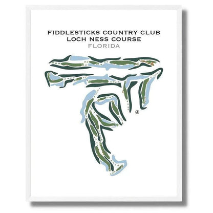 Fiddlesticks Country Club Loch Ness Course, Florida - Printed Golf Courses