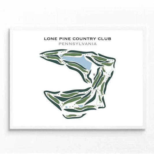 Lone Pine Country Club, Pennsylvania - Printed Golf Courses