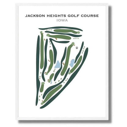 Jackson Heights Golf Course, Iowa - Printed Golf Courses