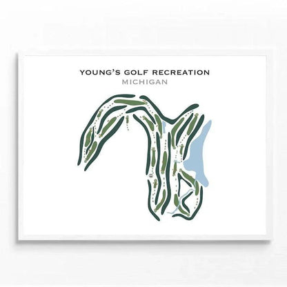 Young's Golf Recreation, Michigan - Printed Golf Courses