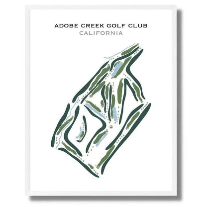 Adobe Creek Golf Club, California - Printed Golf Courses