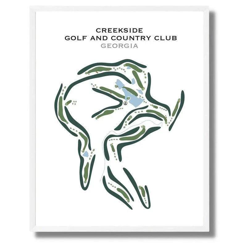 Creekside Golf & Country Club, Georgia - Printed Golf Courses