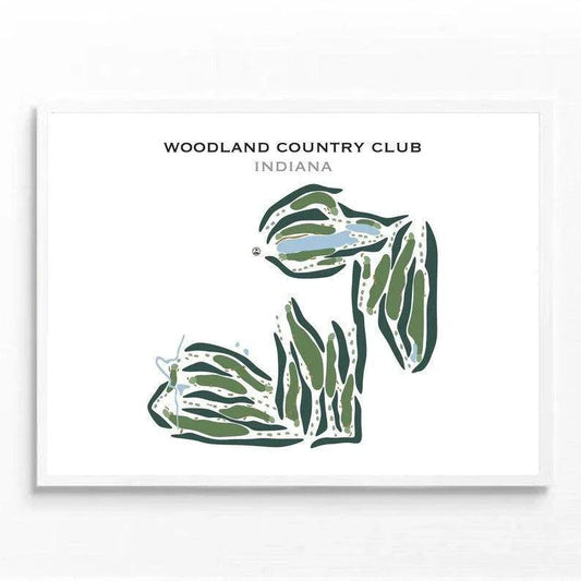 Woodland Country Club, Indiana - Printed Golf Courses