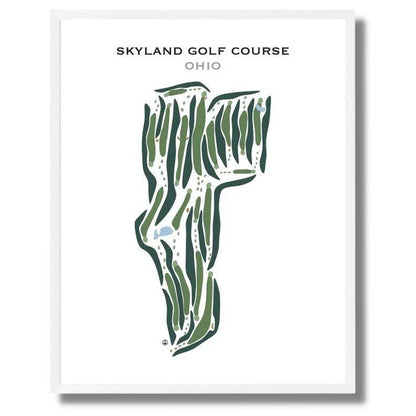 Skyland Golf Course, Ohio - Printed Golf Courses