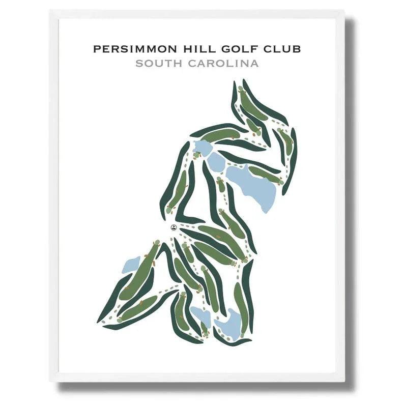 Persimmon Hill Golf Club, South Carolina - Printed Golf Courses