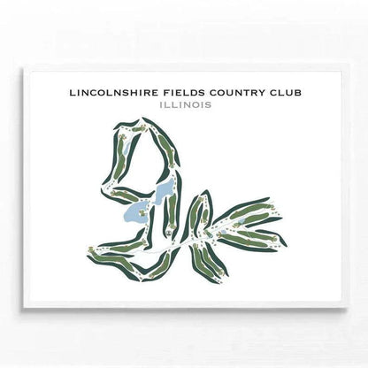 Lincolnshire Fields Country Club, Illinois - Printed Golf Courses