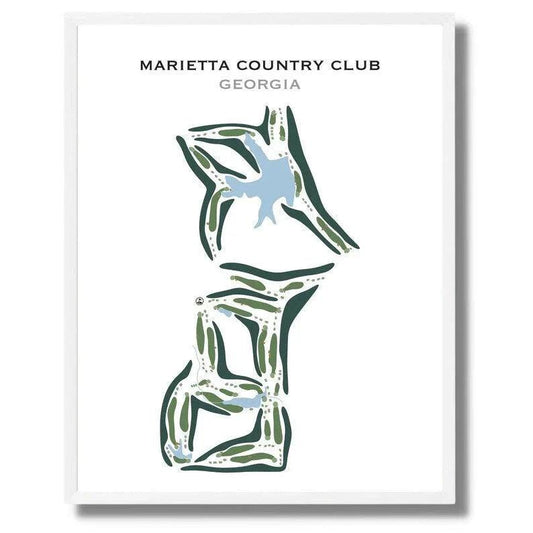 Marietta Country Club, Georgia - Printed Golf Courses