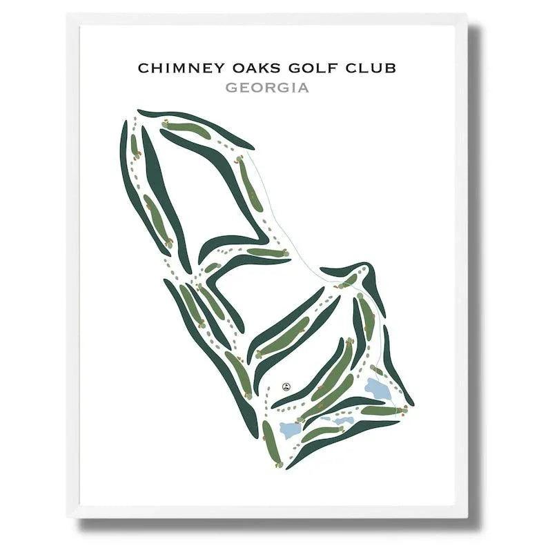 Chimney Oaks Golf Club, Georgia - Printed Golf Courses