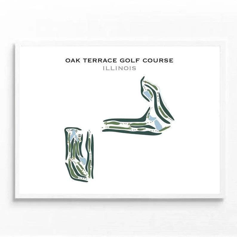 Oak Terrace Golf Course, Illinois - Printed Golf Courses