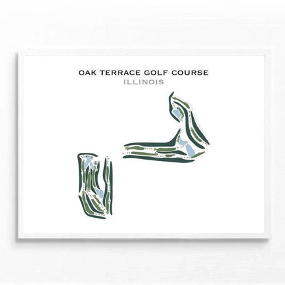 Oak Terrace Golf Course, Illinois - Printed Golf Courses