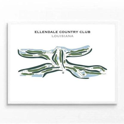 Ellendale Country Club, Louisiana - Printed Golf Courses