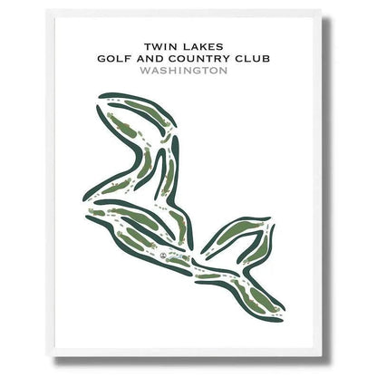 Twin Lakes Golf & Country Club, Washington - Printed Golf Courses